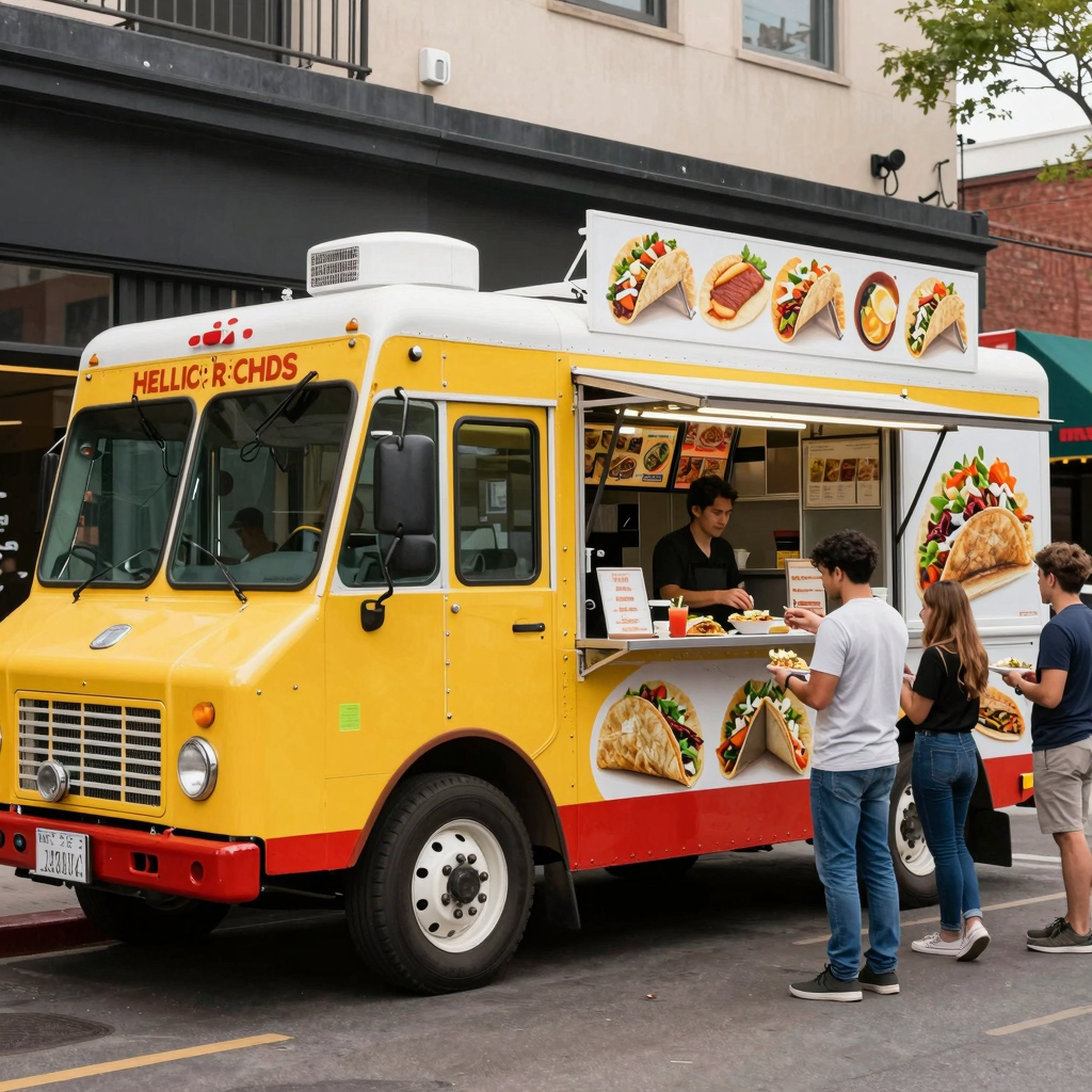 Colorful Taco Truck
