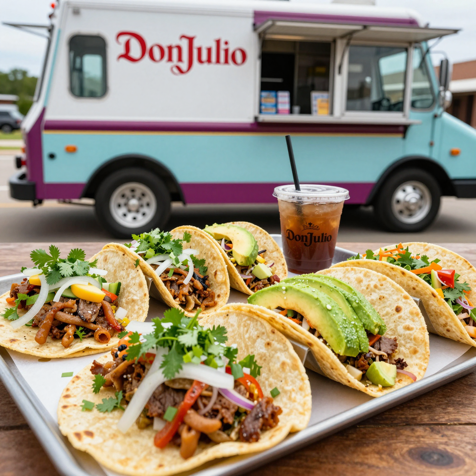 Signature Tacos from Don Julio Taco Truck