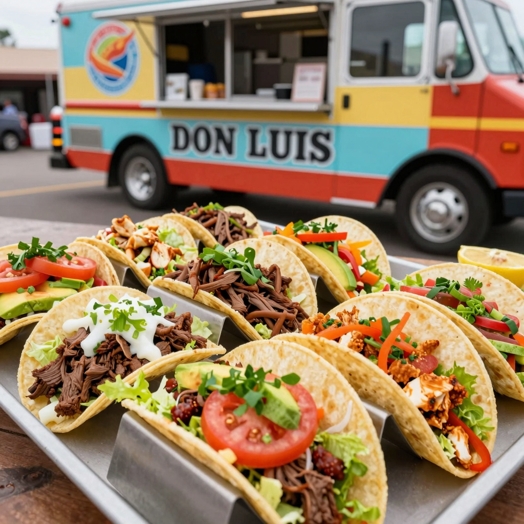 Colorful Tacos from Don Luis Taco Truck