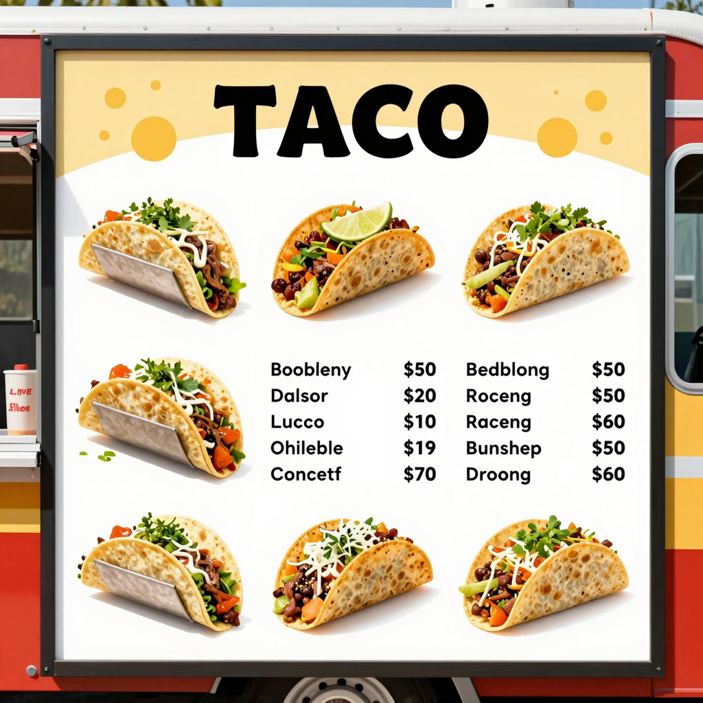 Taco Truck Menu