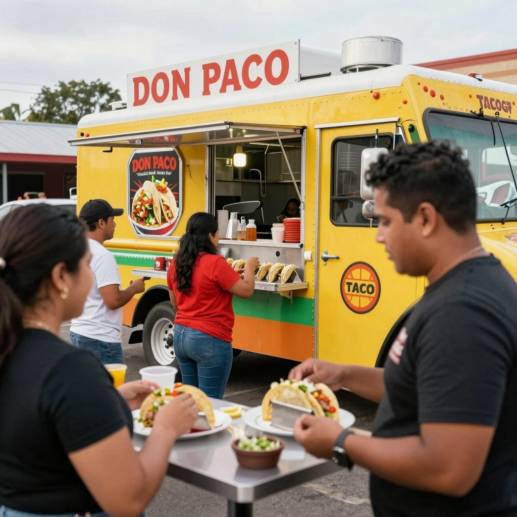 Don Paco Taco Truck Scene