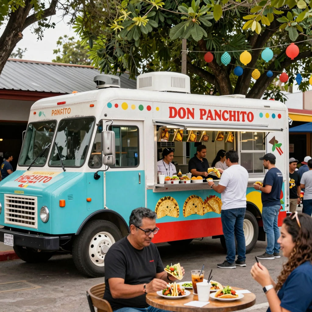 Vibrant Don Panchito Taco Truck