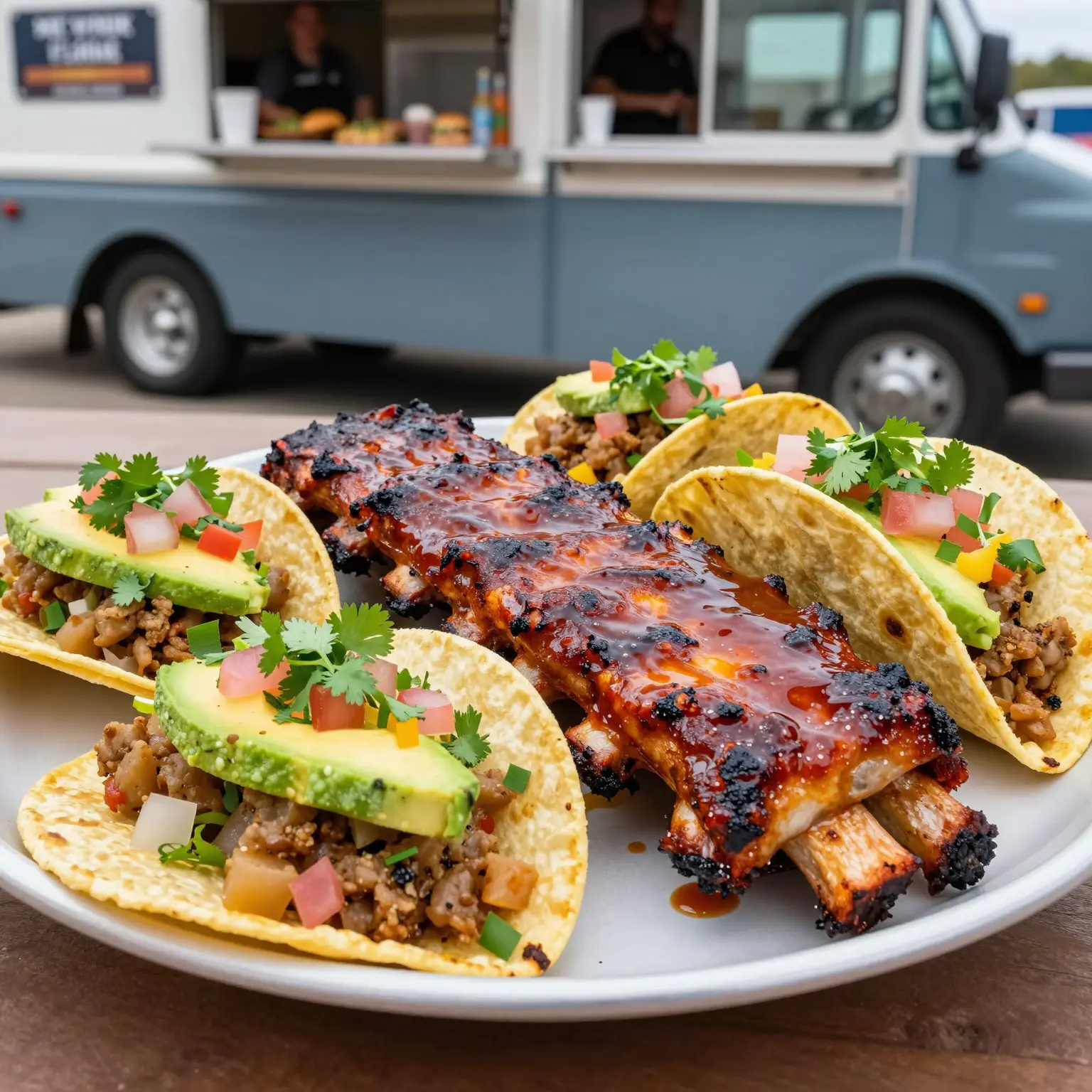 BBQ Ribs and Tacos