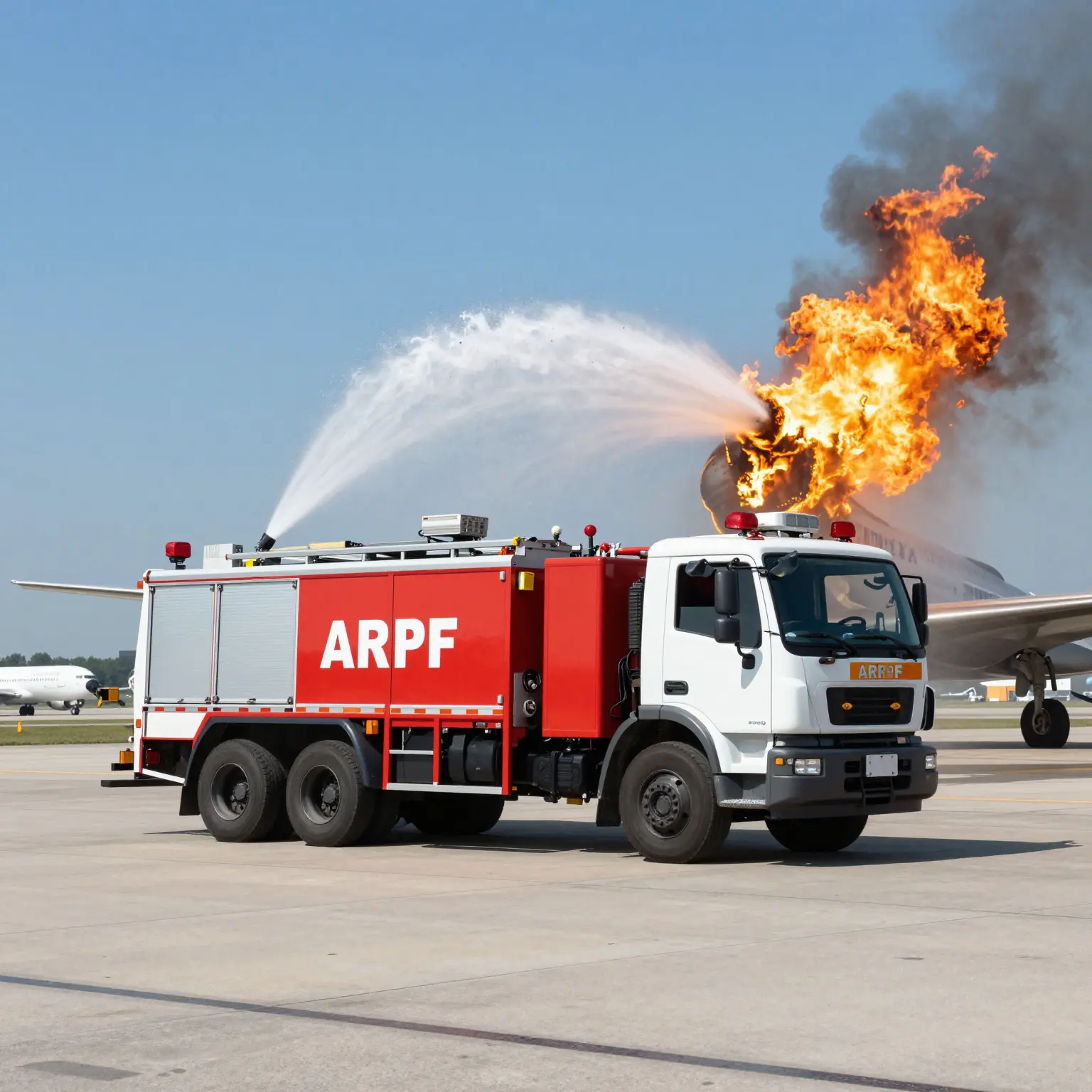 ARFF Truck in Action