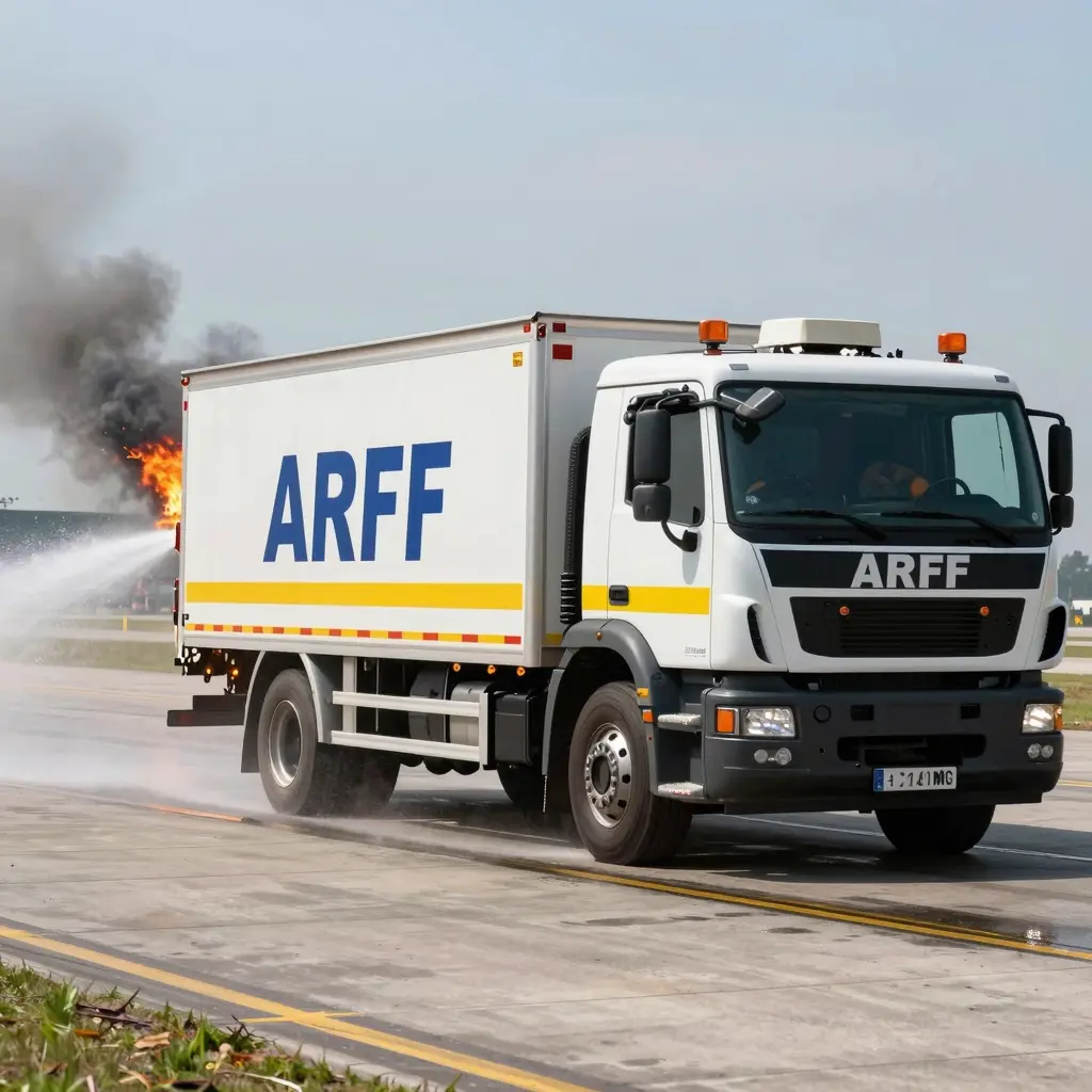 ARFF Truck in Action