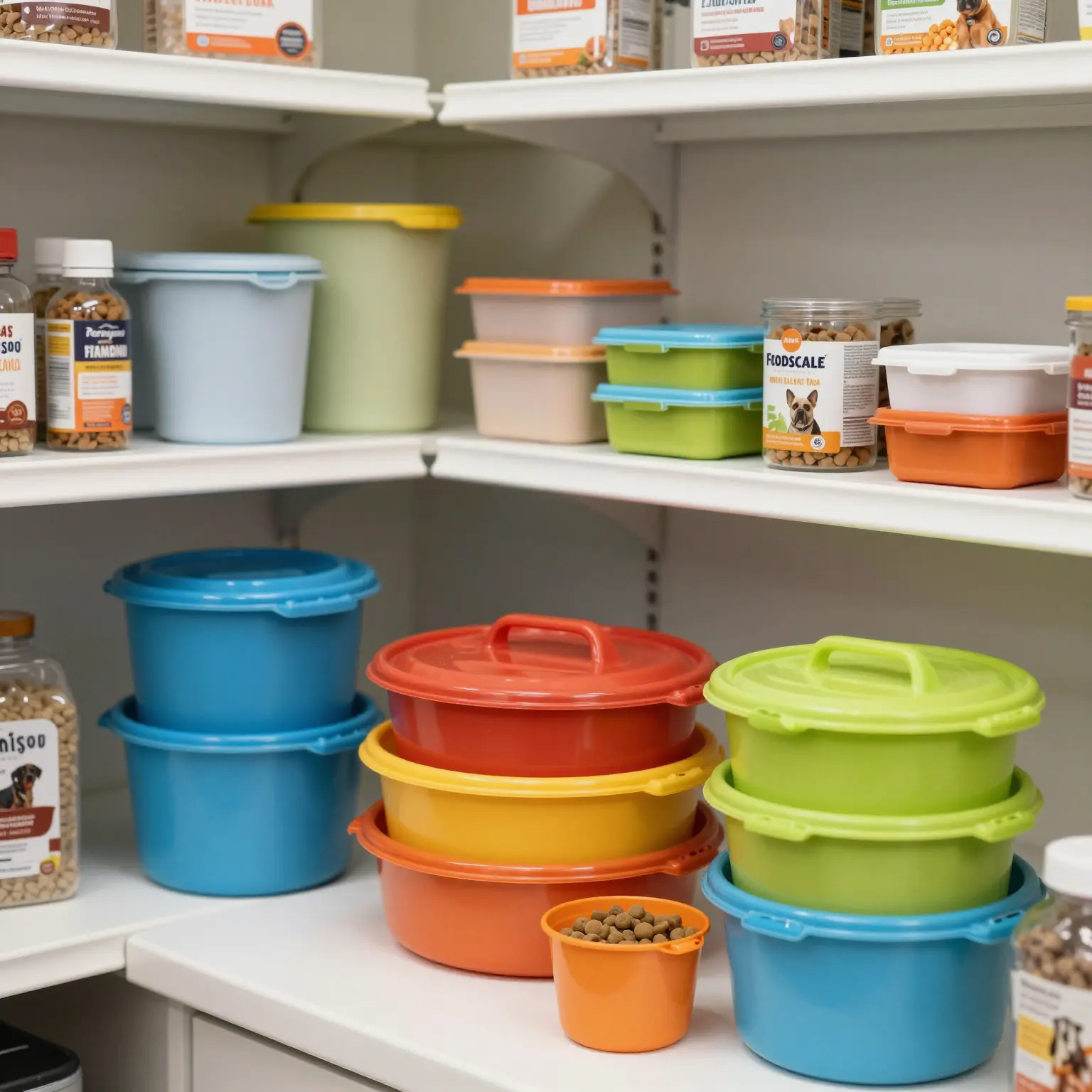 Plastic Dog Food Containers